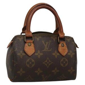 LOUIS VUITTON Monogram Mini Speedy Hand Bag M41534 LV Auth 139380